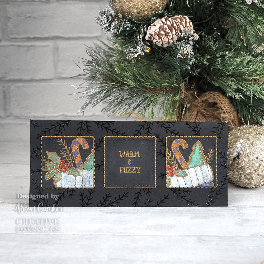 Creative Expressions Sam Poole Clear Stamp A6 Fuzzy Mittens - 4