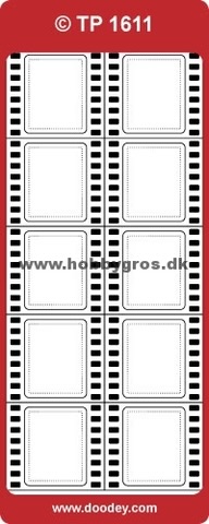 Stickers transparent filmremsa - Silver