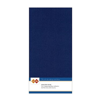 Card Deco Linen - 4K - Dark Blue 10-p