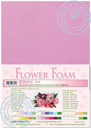 Flower foam sheet a4 Pink (1 ark)