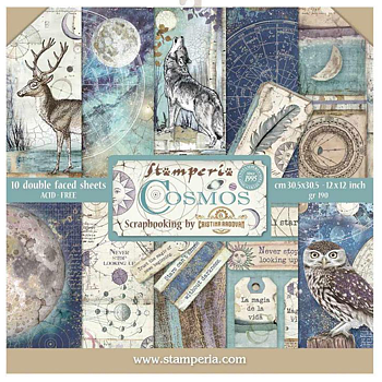 Stamperia Paper Pad 12X12 - Cosmos