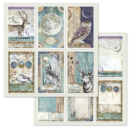 Stamperia Paper Pad 12X12 - Cosmos - 8
