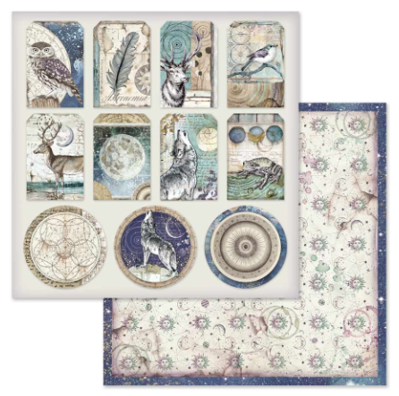 Stamperia Paper Pad 12X12 - Cosmos - 10