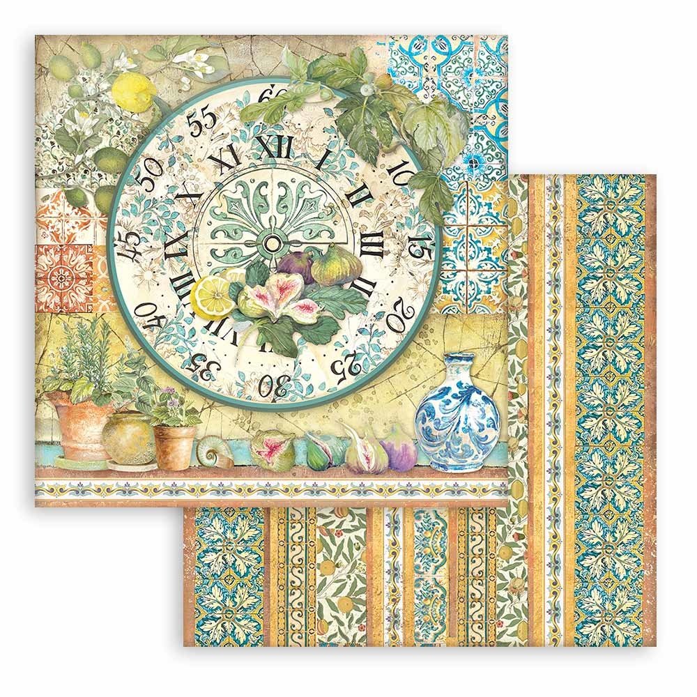 Stamperia Paper Pad 12X12 - Blue Dream - 9
