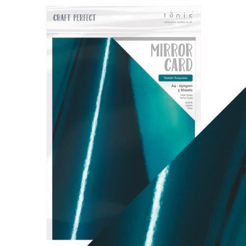 Tonic Studios mirror card - gloss - Turkish Turquoise