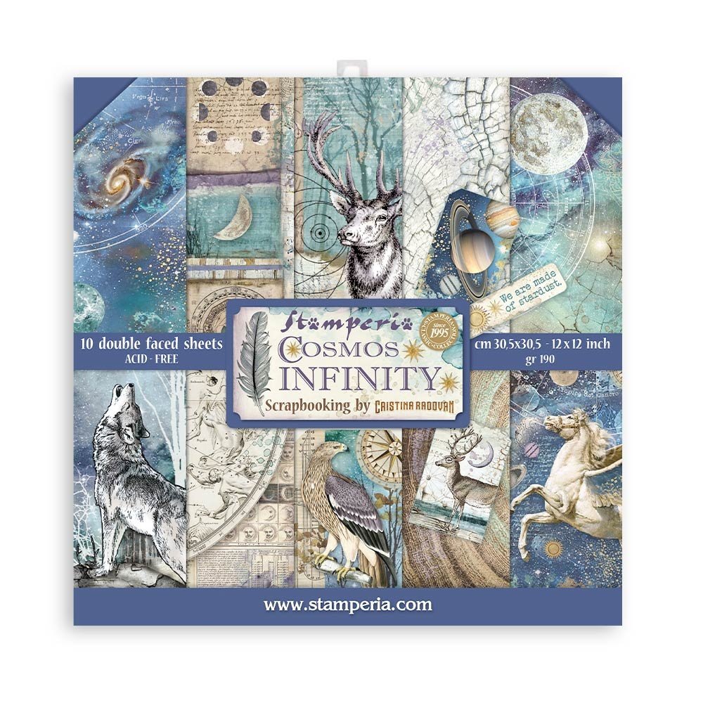 Stamperia Paper Pad 12X12 - Cosmos Infinity