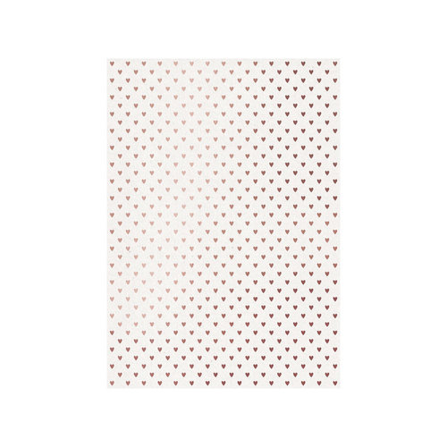 Tonic Studios Craft P. Foiled K.Card - Rose Gold Hearts