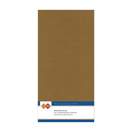 Card Deco Linen - 4K - Mocha 10-p