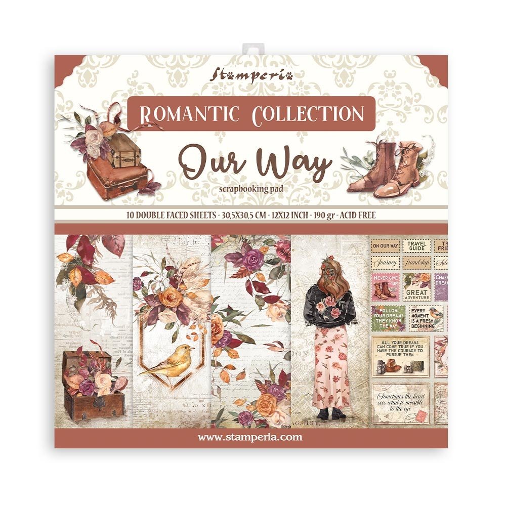 Stamperia Paper Pad 12X12 - Our Way