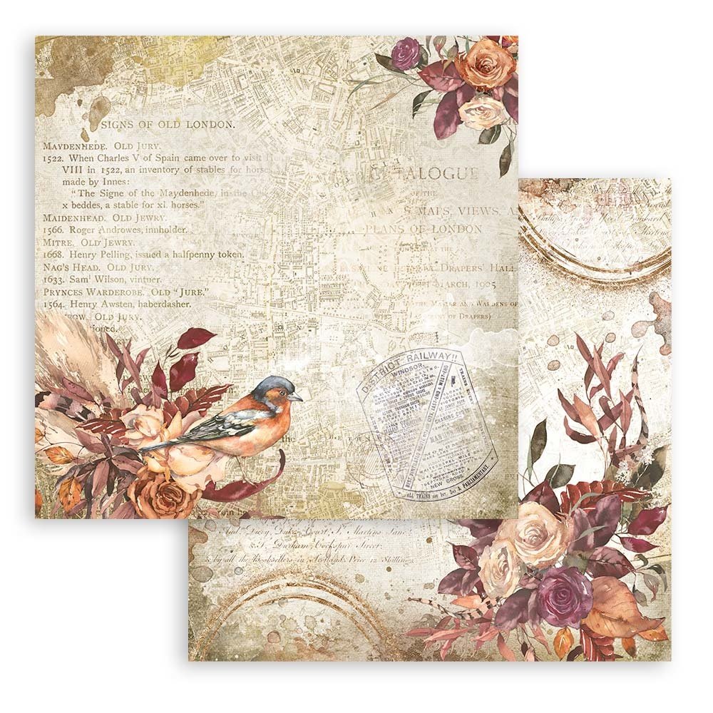 Stamperia Paper Pad 12X12 - Our Way - 5