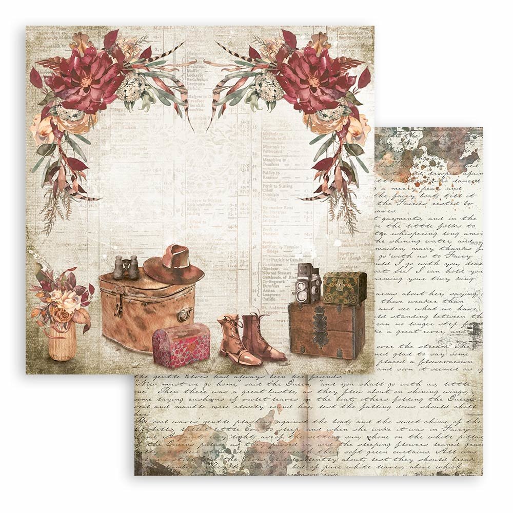 Stamperia Paper Pad 12X12 - Our Way - 9