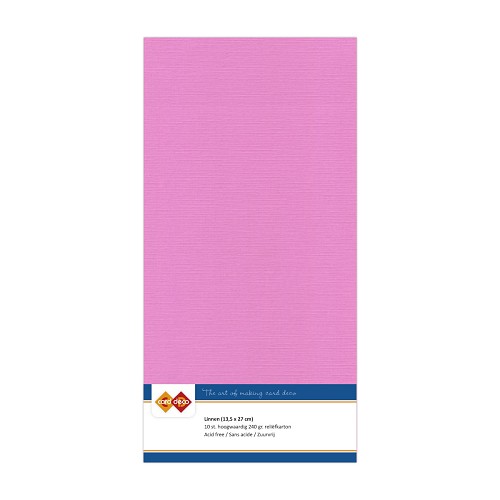 Card Deco Linen - 4K - Fuchsia 10-p