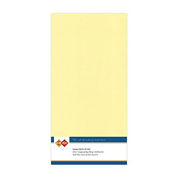 Card Deco Linen - 4K - Light Yellow 10-p