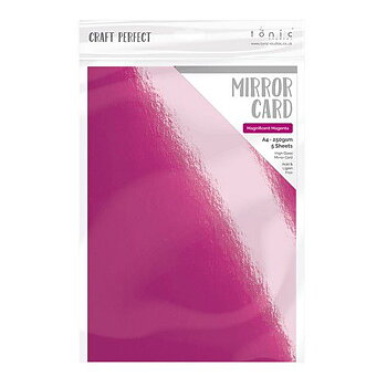 Tonic Studios mirror card - gloss - polished Magnifica Magenta