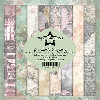 Paper Favourites Grandma´s scrapbook 6x6 Inch Paper Pack 