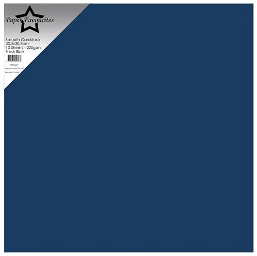Paper Favourites Smooth Cardstock "Elegant Blue" 