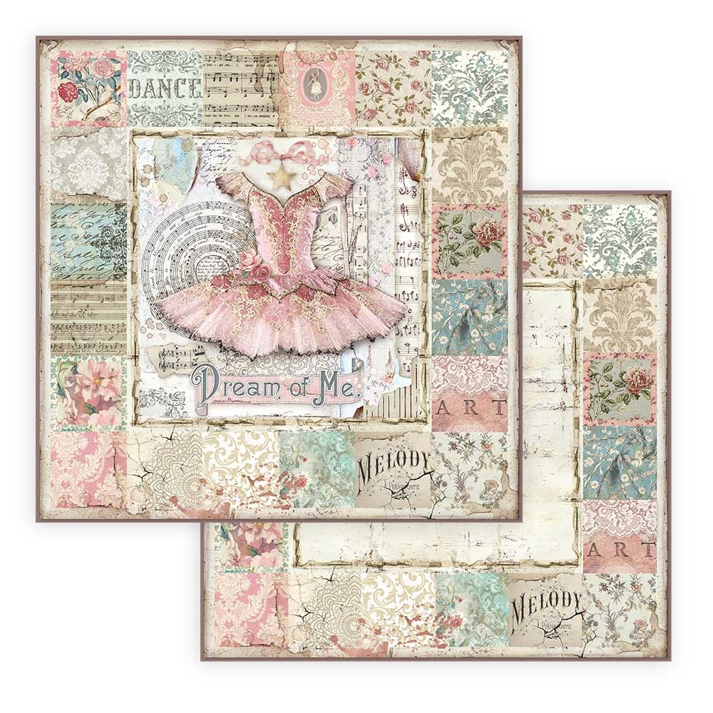 Stamperia Paper Pad 8X8 - Passion - 5