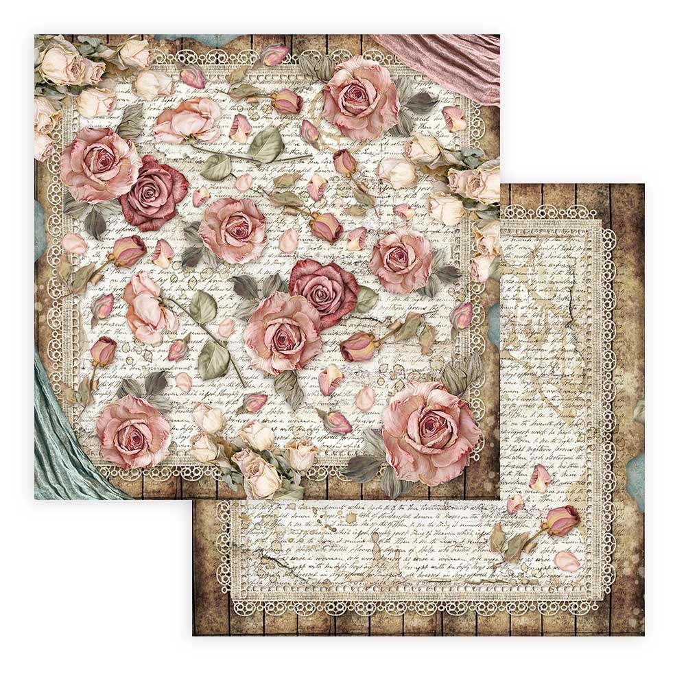 Stamperia Paper Pad 8X8 - Passion - 8