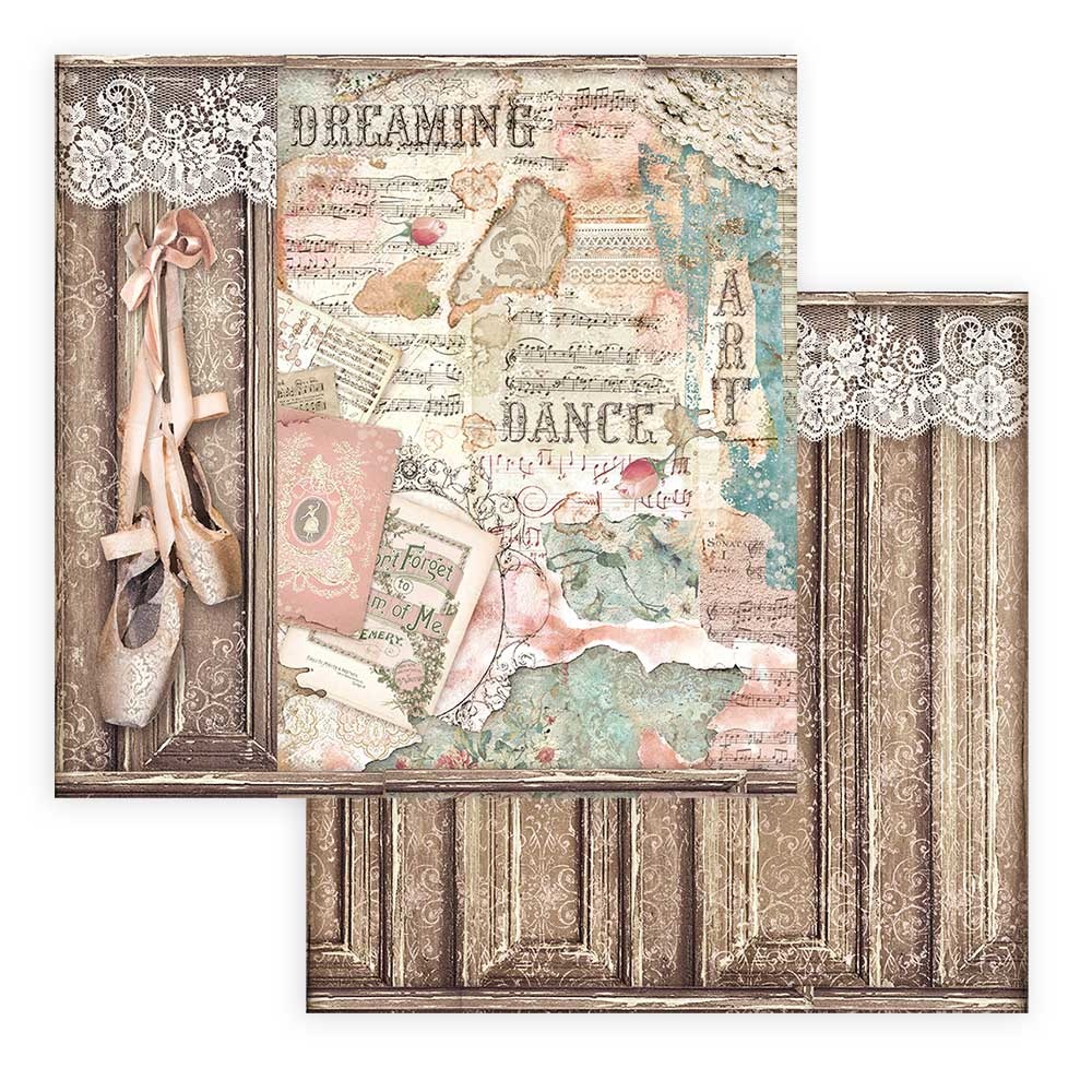 Stamperia Paper Pad 8X8 - Passion - 2