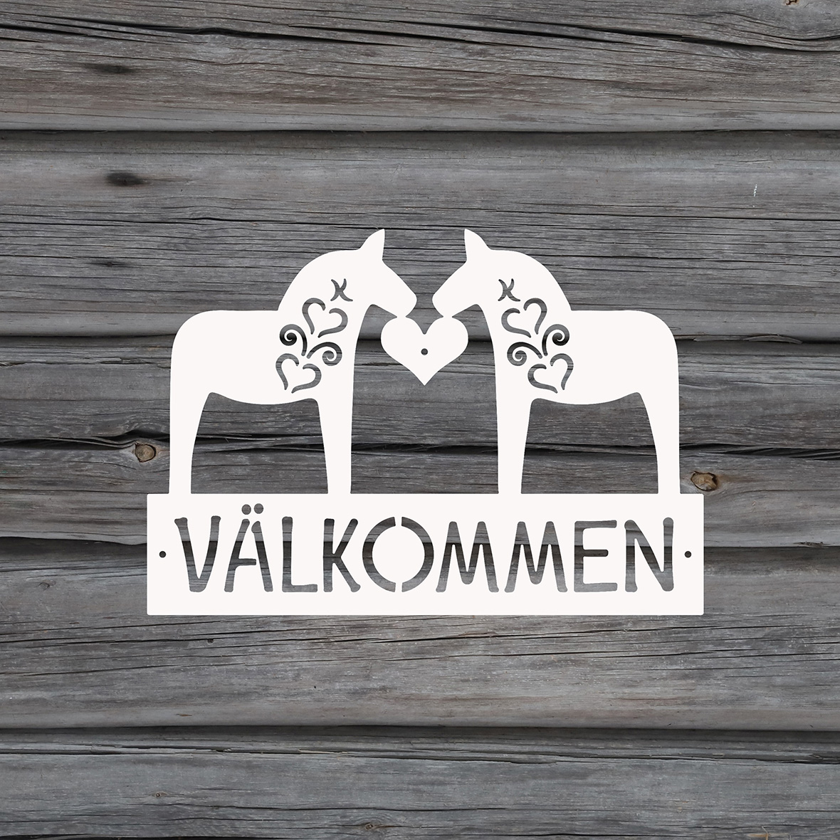 DALAKÄRLEK VÄLKOMMEN vägg|dörr