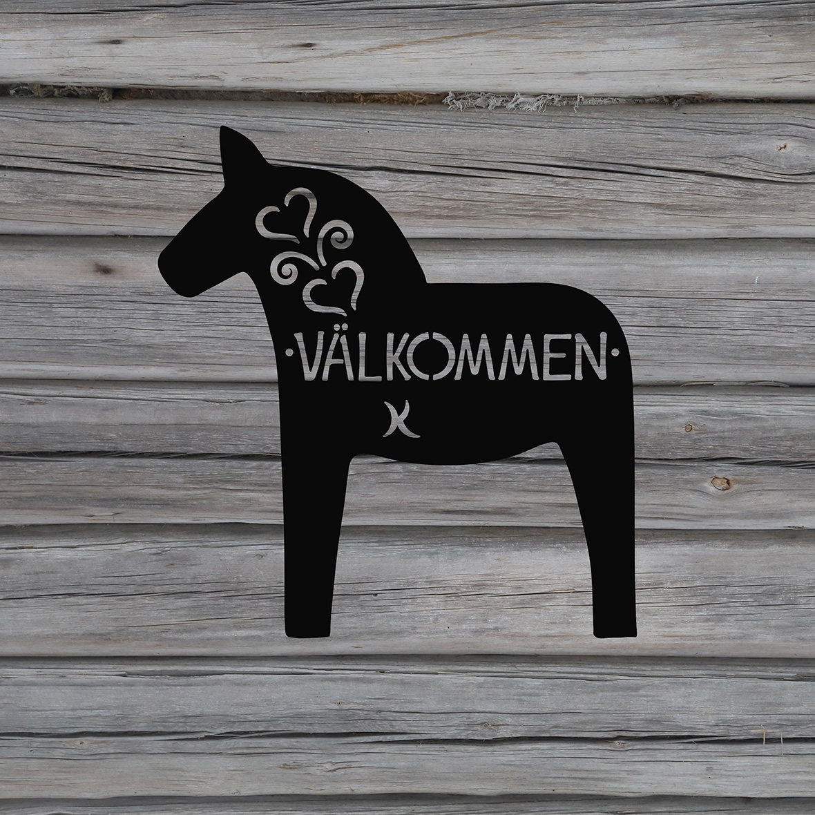 DALAHÄST VÄLKOMMEN vänster vägg - 2