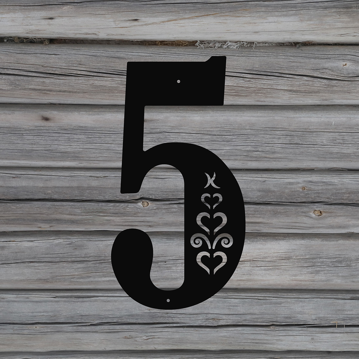 FASADSIFFRA nr 5 HJÄRTESPIRA - 2