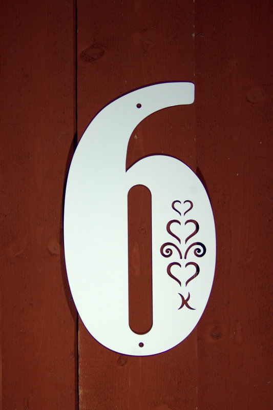 FASADSIFFRA nr 6 HJÄRTESPIRA - 5