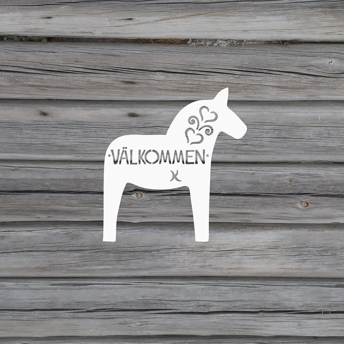 DALAHÄST VÄLKOMMEN höger vägg - 2