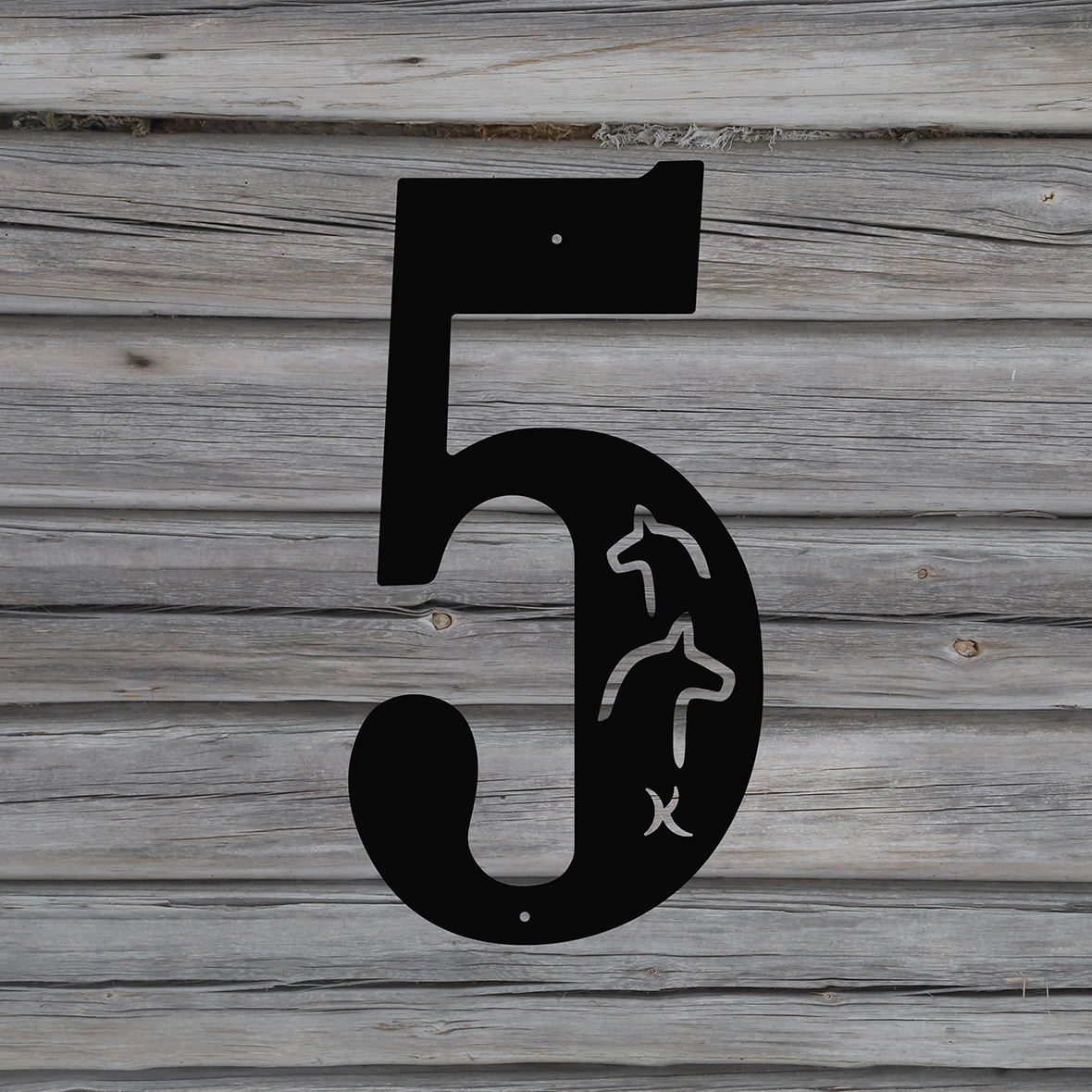 FASADSIFFRA nr 5 DALAHÄST - 2