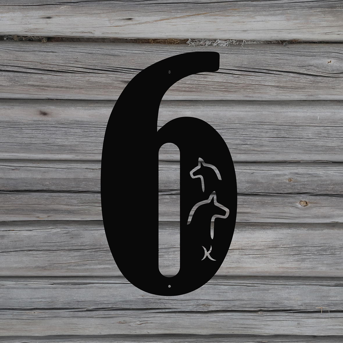 FASADSIFFRA nr 6 DALAHÄST - 2