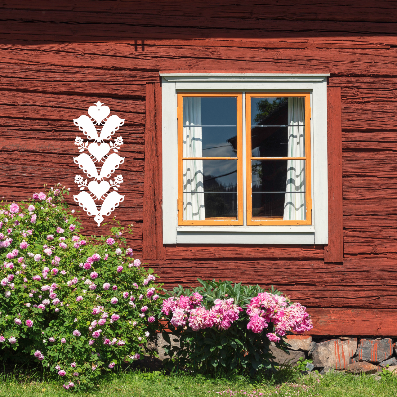 TRÅDSPIRAS KURBITSRANKA vägg