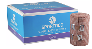 Sportdoc Super Elastic Bandage 8 cm x 4,5 m 10-Pack Box