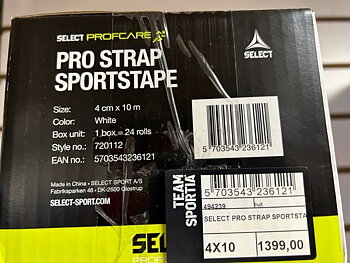 Select Pro Strap Sportstape 1-kartong ( 24st )