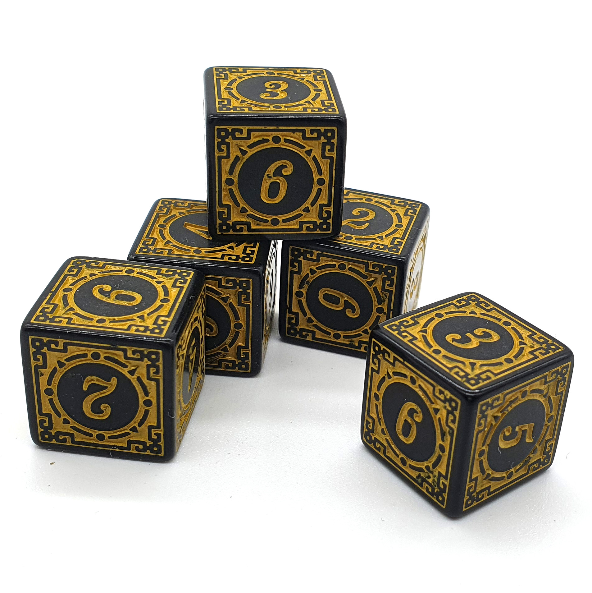 5-pack D6 Gul