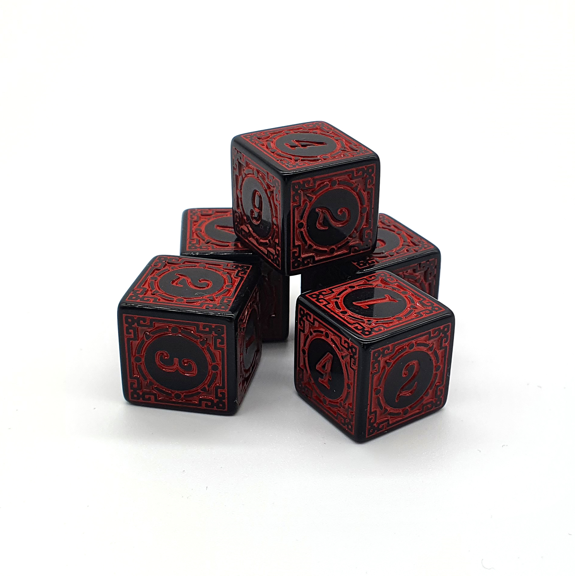 5-pack D6 Red
