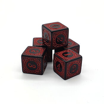 5-pack D6 Röd