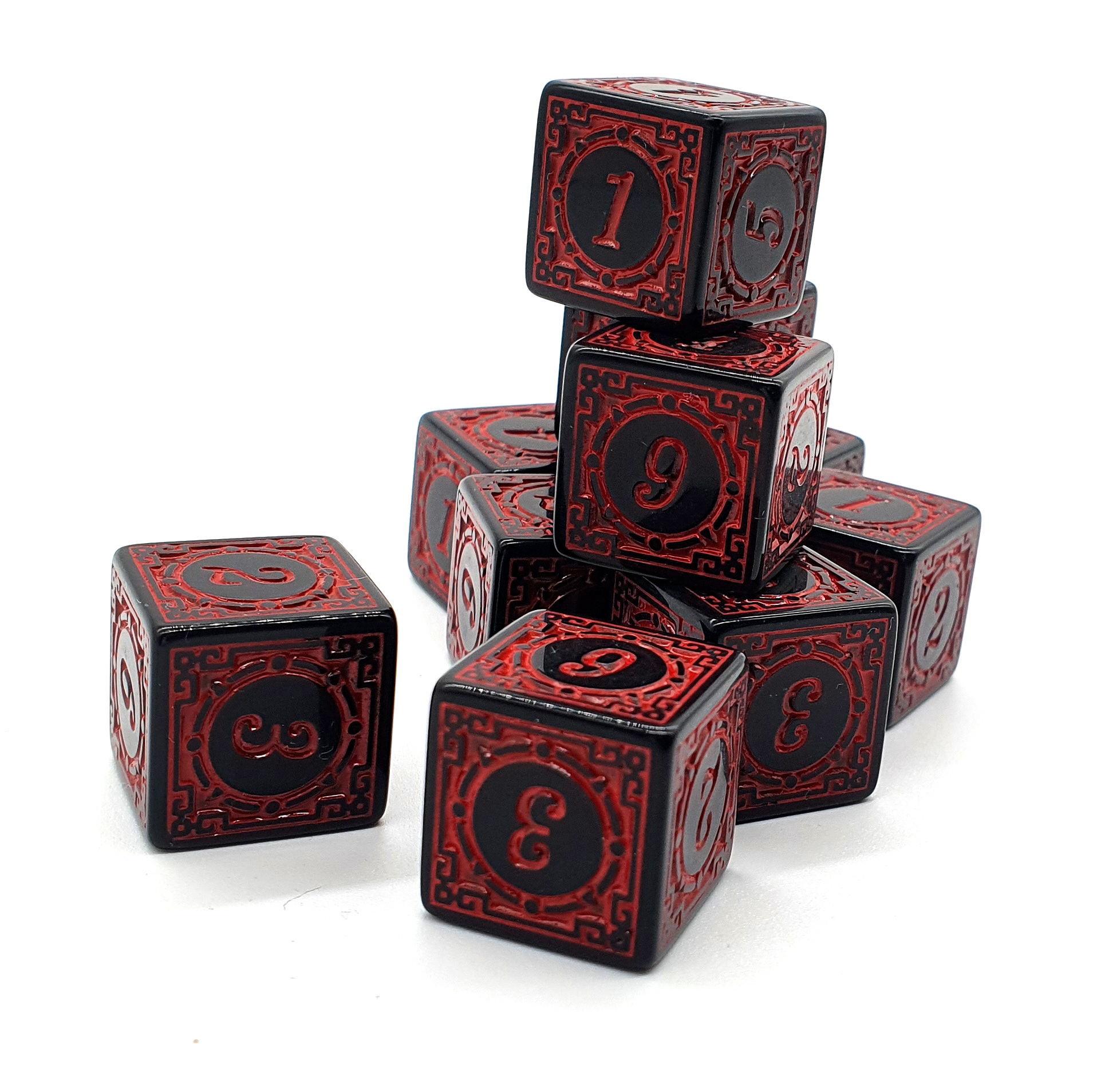 10-pack D6 Röd