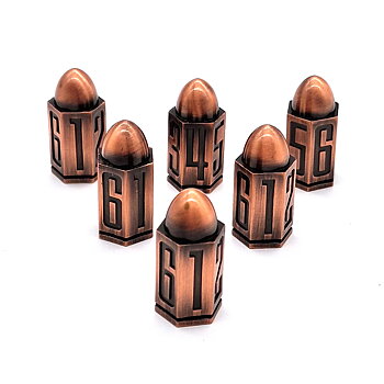 Hellfire Rounds 6-pack Bullet Dice D6