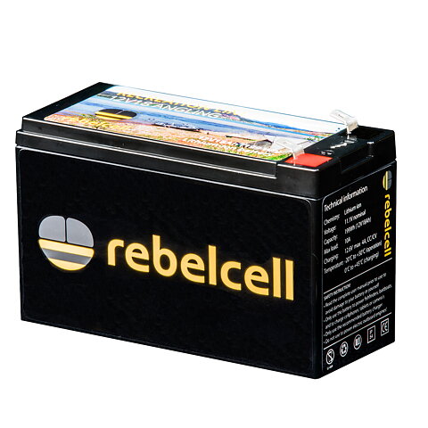Paket med Rebelcell 12V18 och 12.6V4A laddare
