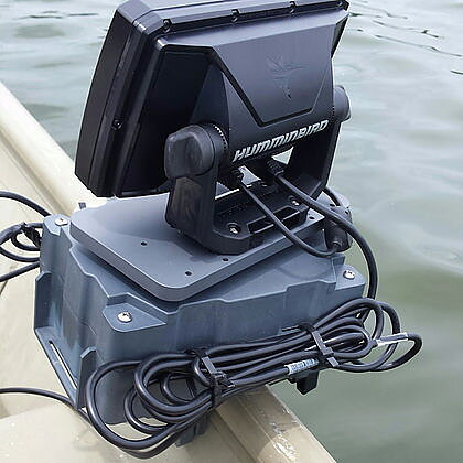 Båtpaket med 10 Ah batteri, relingsfäste och 15 mm magnetisk givarhållare