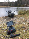 Kajakpaket med 10 Ah batteri, givarhållare och monteringsskena