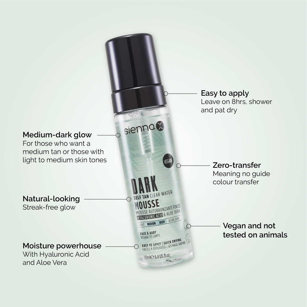 DARK SELF TAN CLEAR WATER MOUSSE - 4