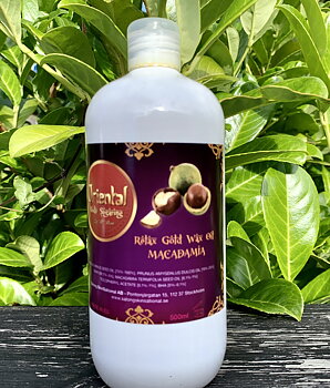 Oriental Sugaring Relax Gold Wax Oil Macadamia 500ml ( stor flaska!)