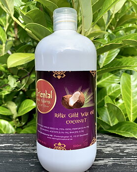 Oriental Sugaring Relax Gold vax Oil Coconut 500 ml (stor flaska!)