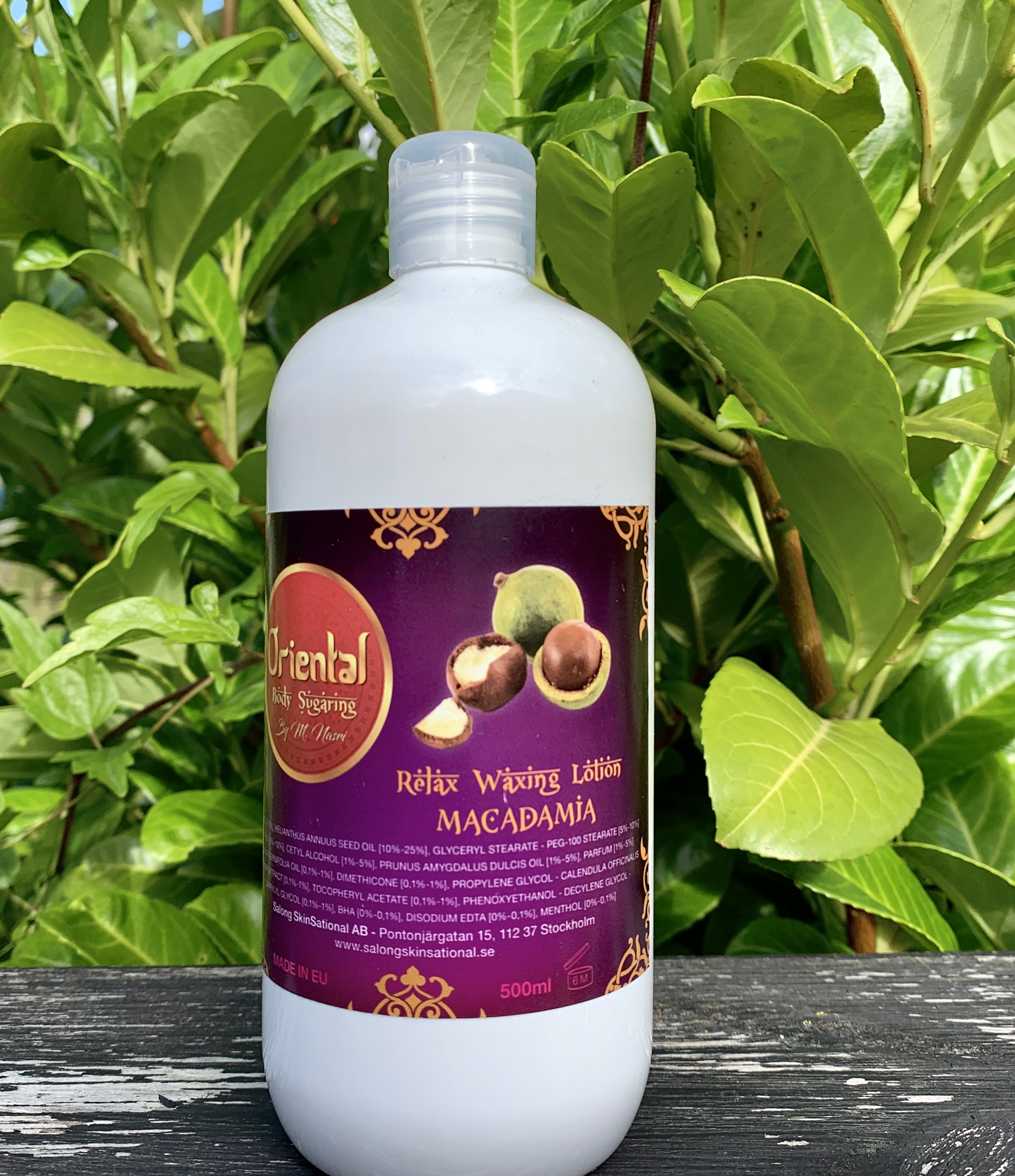 Oriental Sugaring Relax Waxing Lotion Macadamia 500ml ( stor flaska!)