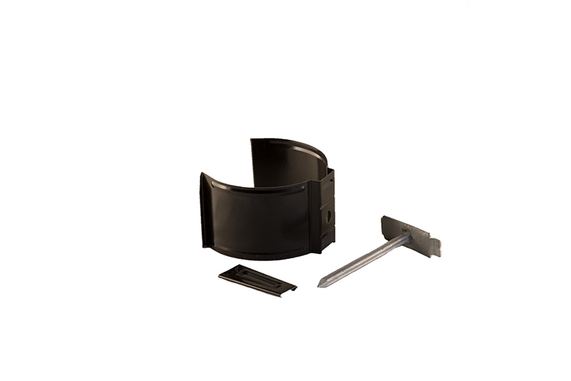 Rörsvep Stenvägg, Svart 90 mm