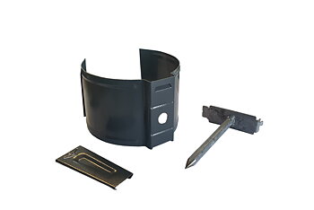 Rörsvep Stenvägg, Grå 90 mm