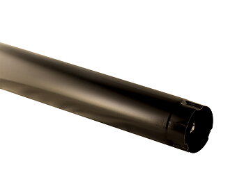 Stuprör Svart 4000/100 mm