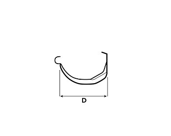 Kompaktkrok Röd 100 mm