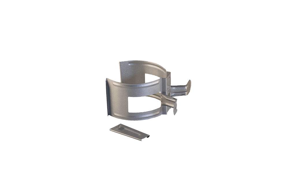 Rörsvep Trävägg, Silver 75 mm